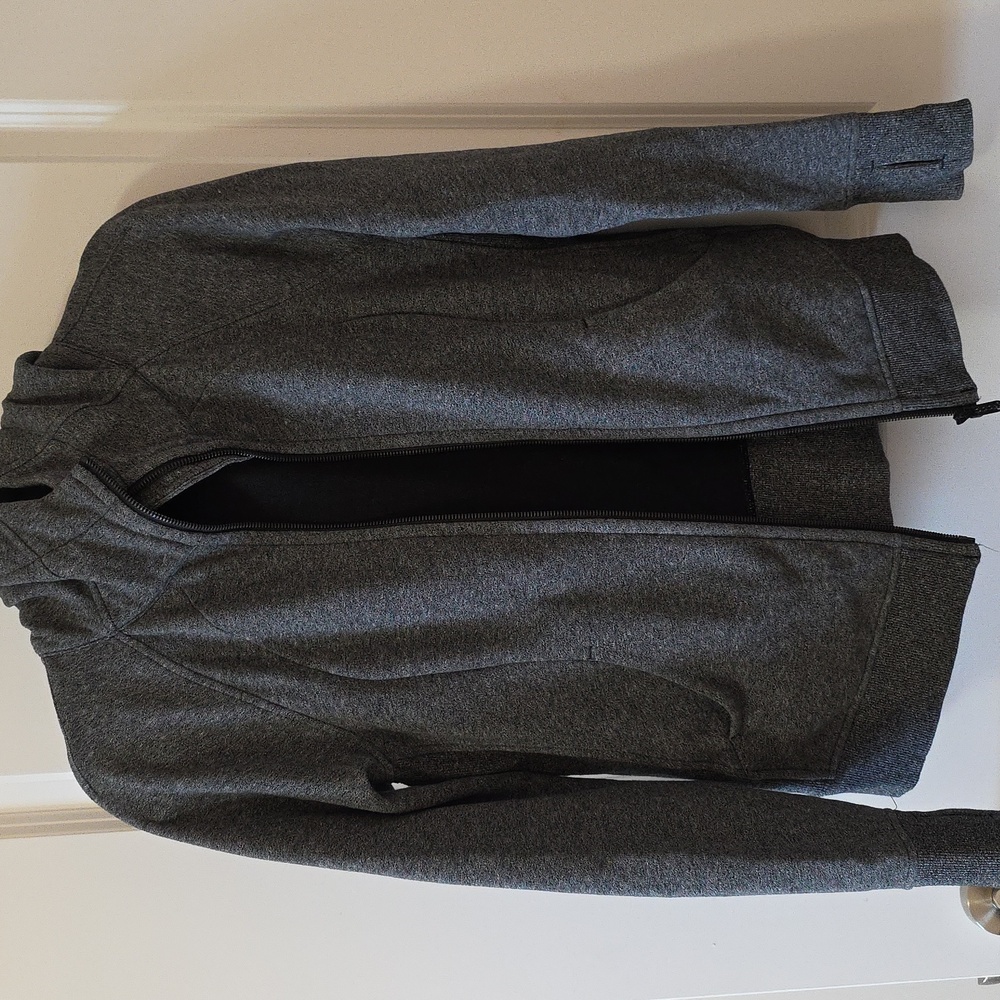 Lululemon Hoodie Charcoal Zip-Up (8)